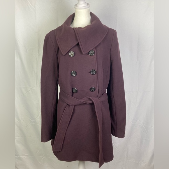 J. Crew Size 16 Classic Lady Day Coat in Italian Double Cloth Wool Blend Purple - Picture 4 of 11